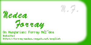 medea forray business card